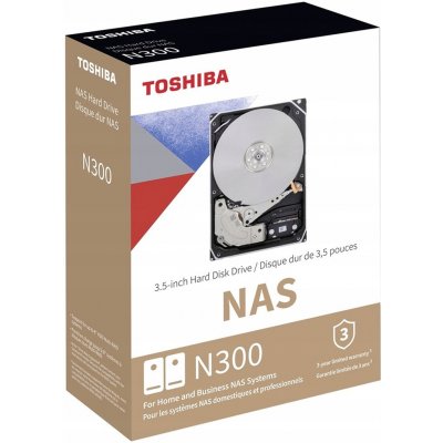 Toshiba N300 NAS Systems 8TB, HDWG480EZSTA – Zboží Mobilmania