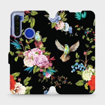 Pouzdro Mobiwear Parádní flip Xiaomi Redmi Note 8T - VD09S - Ptáčci a květy – Zboží Mobilmania