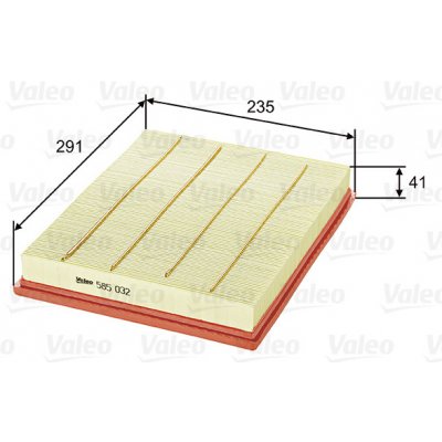 Vzduchový filtr VALEO 585032 – Hledejceny.cz