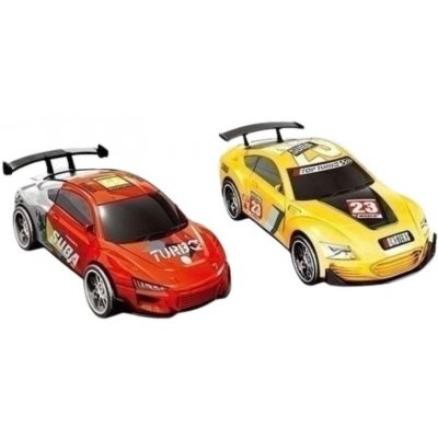 MaDe Autodráha náhradní autíčka 2 ks 1:43 žlutá červená – Zboží Dáma