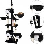 Goleto škrabadlo pro kočky 240-260 x 50 x 120 cm | černo – Hledejceny.cz