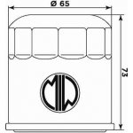 MIW Olejový filtr H1013 | Zboží Auto