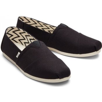 Toms Recycled Cotton Canvas Women's Alpargata Black