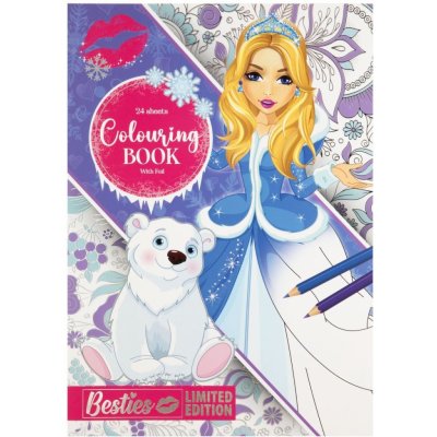Grafix Omalovánková knížka A4 24 listů holčičí motivy – Zboží Mobilmania