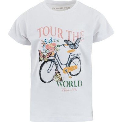 ALPINE PRO EGINO Dětské triko, bílá – Zboží Mobilmania