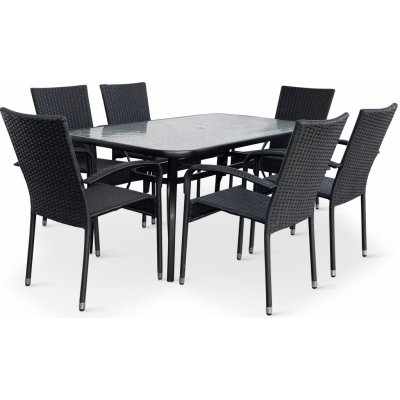 Nábytek Texim Zahradní jídelní set Klaudie transparentní + 6x židle PARIS KD – Zbozi.Blesk.cz