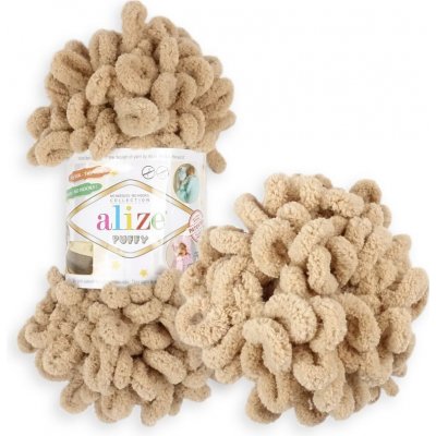 Alize Puffy 262 světle hnědá – Zboží Mobilmania