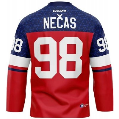 CCM Fandres replica Dres české hokejové reprezentace Martin Nečas #98 2026 dětský červený – Zboží Mobilmania