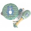 Dětská hudební hračka a nástroj Adam Toys dětská tamburína medvěd modrá