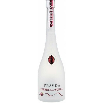 Vodka Pravda Cherry 37,5% 0,05 l (holá láhev) – Zboží Dáma
