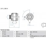 Alternátor BOSCH 0 986 083 850 (0986083850)