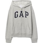 GAP V-FRCH Heritage Logo chlapecká mikina šedá – Zboží Dáma
