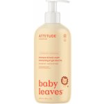 ATTITUDE Bio Spectra dětské tělové mýdlo a šampon (2 v 1) baby leaves s vůní hruškové šťávy 473 ml – Zboží Mobilmania