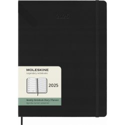 Moleskine B5 týdenní 2025 černý