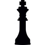 Artemiss Šachy král plastová šablona 390 D 29x29cm – Zboží Dáma