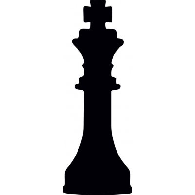 Artemiss Šachy král plastová šablona 390 D 29x29cm – Zboží Dáma