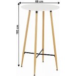 Kondela Imam 60 cm bílá / dub – Zboží Dáma