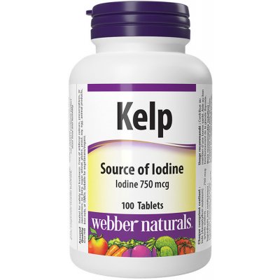 Webber Naturals Kelp 575 mg 100 tablet – Hledejceny.cz