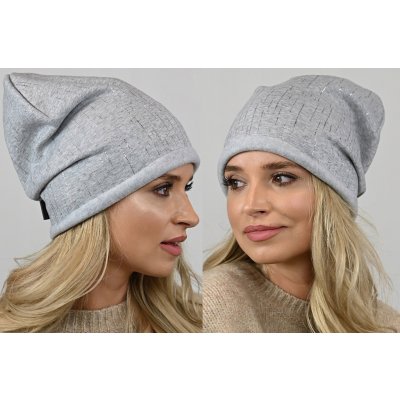 Fashionweek bavlněná dámská čepice beanie šmoulinka ZIZI-SMERF Šedá – Hledejceny.cz