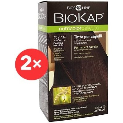 Biokap NutriColor Delicato Dark Golden Blond Gentle Dye 6.30 2× 140 ml