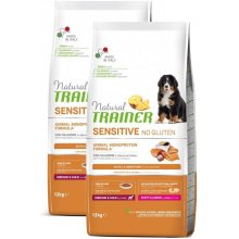 Trainer Natural Sensitive No Gluten Puppy&Jun M/M losos 2 x 12 kg