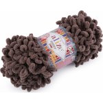 Pletací příze Alize Puffy Fine 100 g Varianta: 20 (305) hnědá, Balení: 1 ks – Zboží Mobilmania