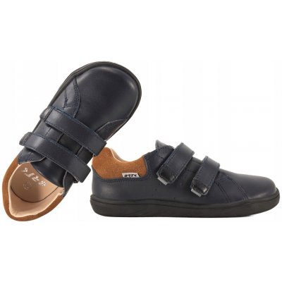 Bartek polobotky 8600356 kožené barefoot boty na suchý zip pro chlapce – Zboží Dáma