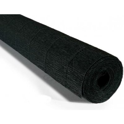 Italský krepový papír Cartotecnica Rossi 140g (50 x 250cm) - černá 902 – Sleviste.cz