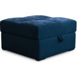 Textilomanie Tmavě modrý taburet ZENOVA s úložným prostorem 65x65 cm – Zbozi.Blesk.cz