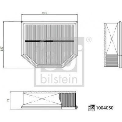 Vzduchový filtr FEBI BILSTEIN 1004050 – Hledejceny.cz