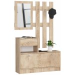 Ak furniture Předsíňová stěna Bole dub sonoma – Zboží Mobilmania