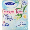 Hygienické vložky Carin Ultra Wings Green Tea hygienické vložky 9 ks