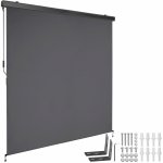 tectake 406145 svislá markýza eloise se 2 nástěnnými držáky - 180 x 250 cm,tmavě šedá – Sleviste.cz