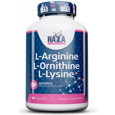 Haya labs L-arginine L-Ornitine L-Lysine 100 kapslí – Zbozi.Blesk.cz