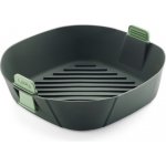 Košík do horkovzdušné fritézy 25 x 25 cm, zelená, silikon, Lékué – Sleviste.cz