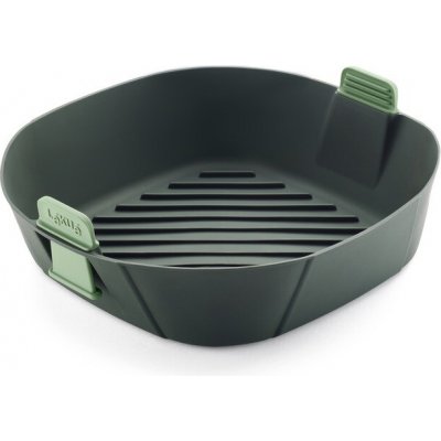 Košík do horkovzdušné fritézy 25 x 25 cm, zelená, silikon, Lékué – Sleviste.cz