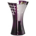 Bohemia Crystal Broušená váza Metropolis 230 mm fialová – Hledejceny.cz
