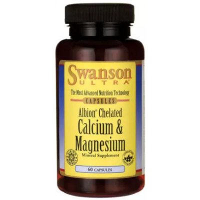 Swanson Vápník a Magnézium chelát 60 kapslí 100 mg/50 mg