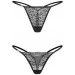 Obsessive 2 PACK sexy tanga Clara Černá – Zboží Dáma