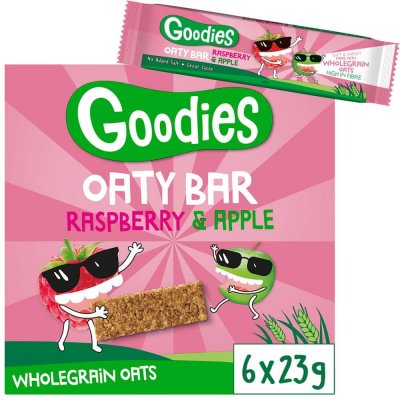 Goodies Ovesná tyčinka malina a jablko ( 6 x 23 g – Zboží Dáma