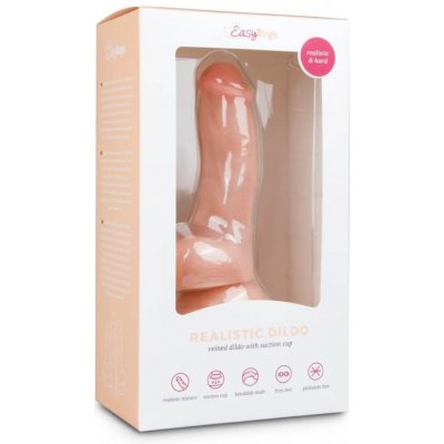 Easytoys dildo s přísavkou a varlaty 15cm – Zboží Mobilmania