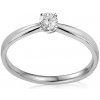 Prsteny iZlato Forever Zásnubní diamantový prsten z bílého zlata Estelle IZBR361A