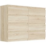 Framire Komoda se zásuvkami Sonoma 140 x 40 x 98 cm Modern R140S8 – Hledejceny.cz