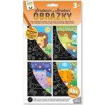 ARGUS Kreativní tvoření škrabací obrázky zvířata z Afriky – Zboží Dáma