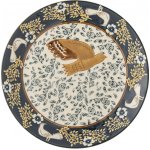 Bloomingville Kameninový dezertní talíř Hezha Blue 16 cm, modrá barva, keramika – Zbozi.Blesk.cz