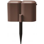 Prosperplast Zahradní palisáda ANTISNAIL 190 cm hnědá – Zbozi.Blesk.cz