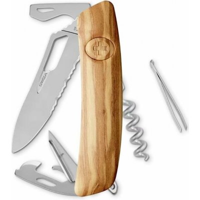 SWIZA SH03TR Allblack Single Hand Wood Olive Wavy Edge – Hledejceny.cz
