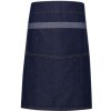 Zástěra Premier Workwear Džínová zástěra střední délky PR128 Indigo Denim 70x50cm