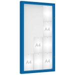 PROCITY Venkovní vitrína model 1000, 12 x A4, plexi, modrá | Zboží Auto