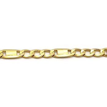 B&B Goldinvestic zlatý Figaro zdobený ploškami N5743-585/1000